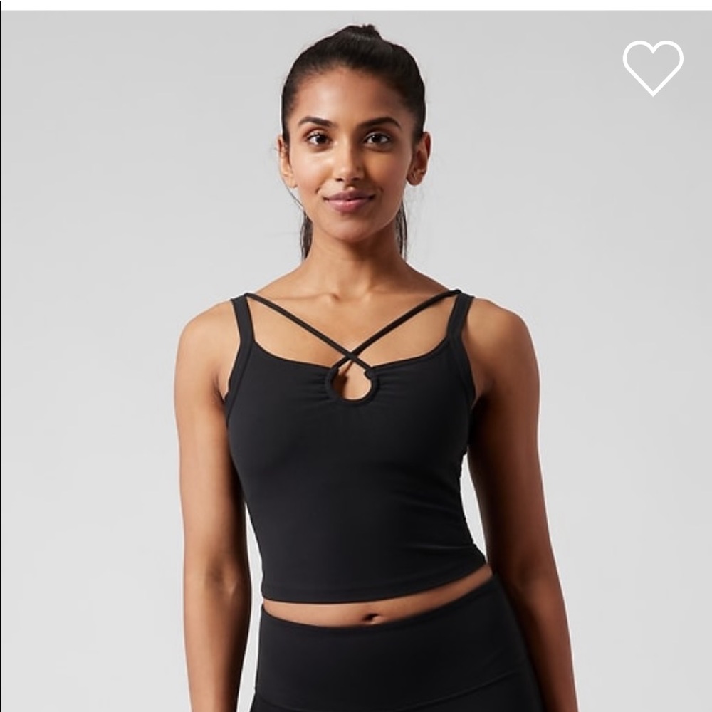 Athleta Shanti Keyhole Tank // Black